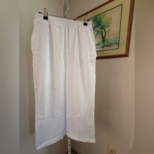 Zara 100% Cotton White Maxi Skirt. NWT. Size Small.